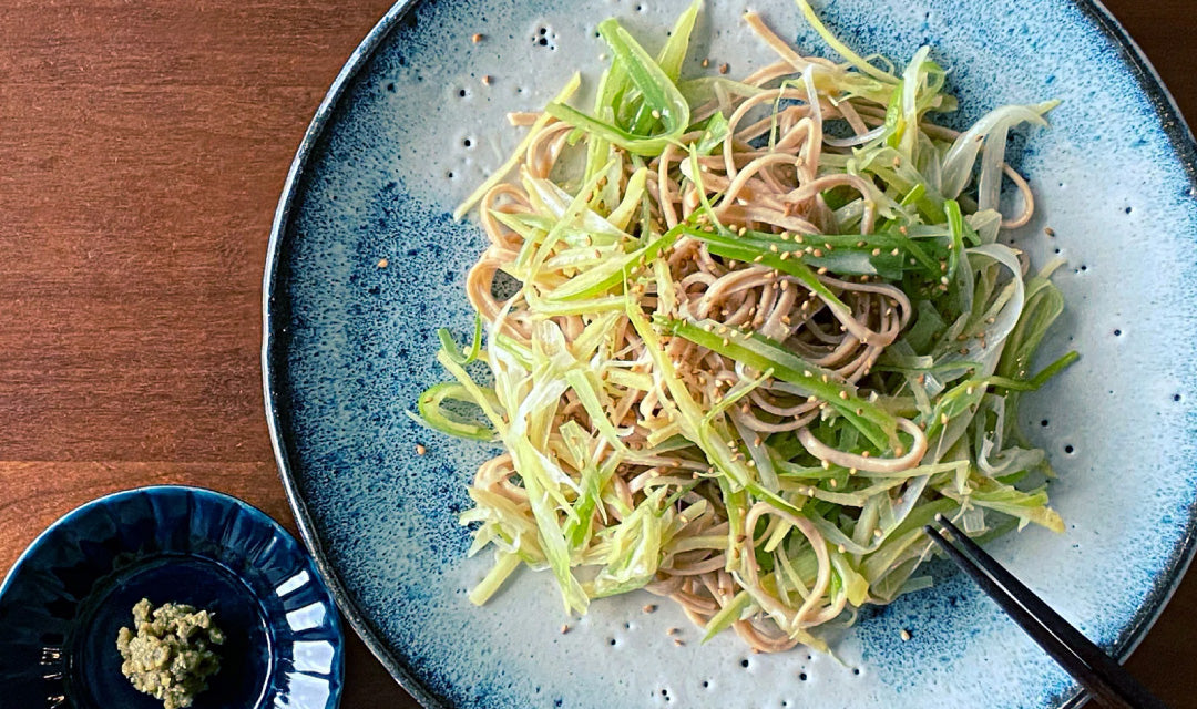 【たんぱく質：15.5g】大豆麺で高たんぱく温活！ まーめんのネギ塩生姜焼きそば