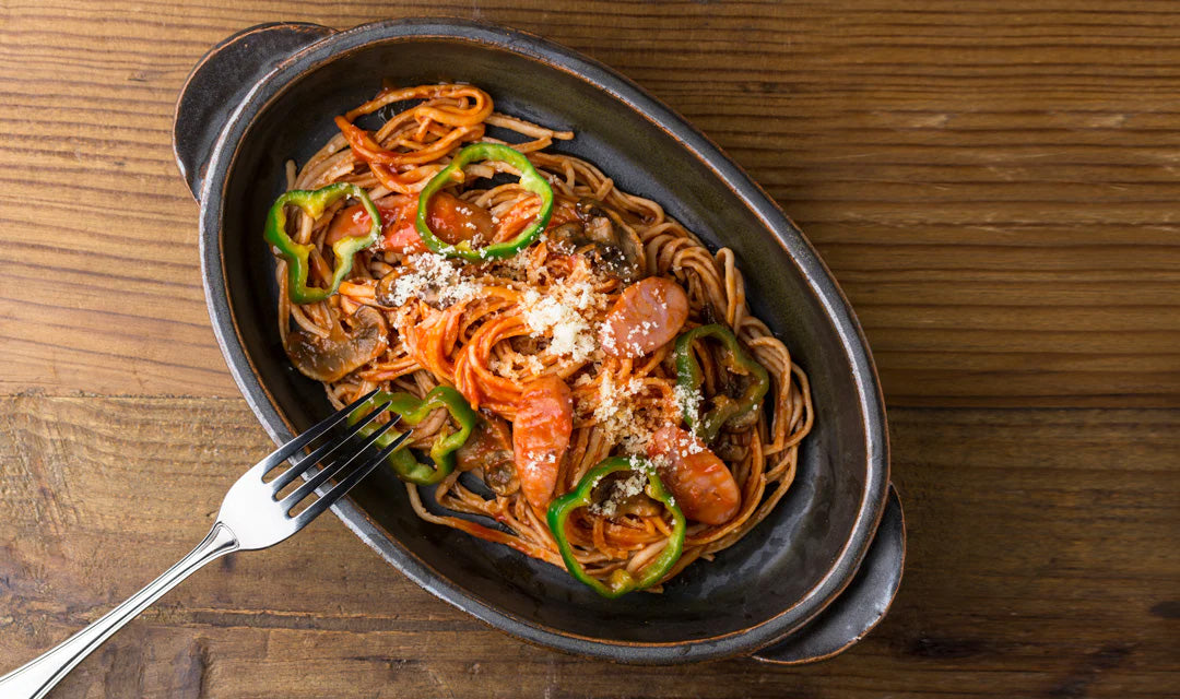 定番パスタアレンジ！ 低糖質ナポリタンまーめん