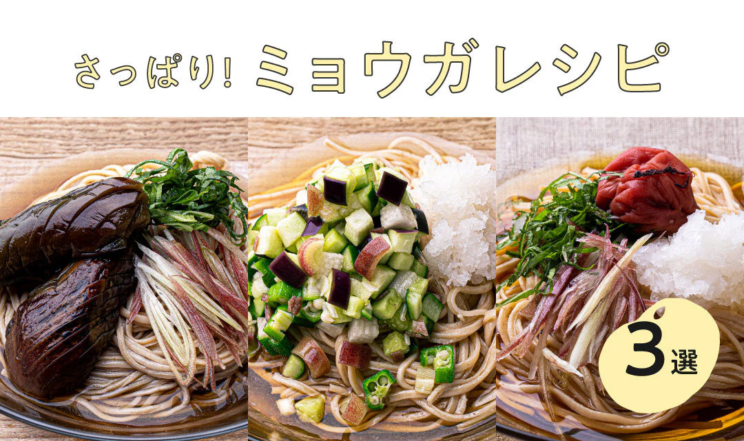 さっぱり！夏のミョウガレシピ3選