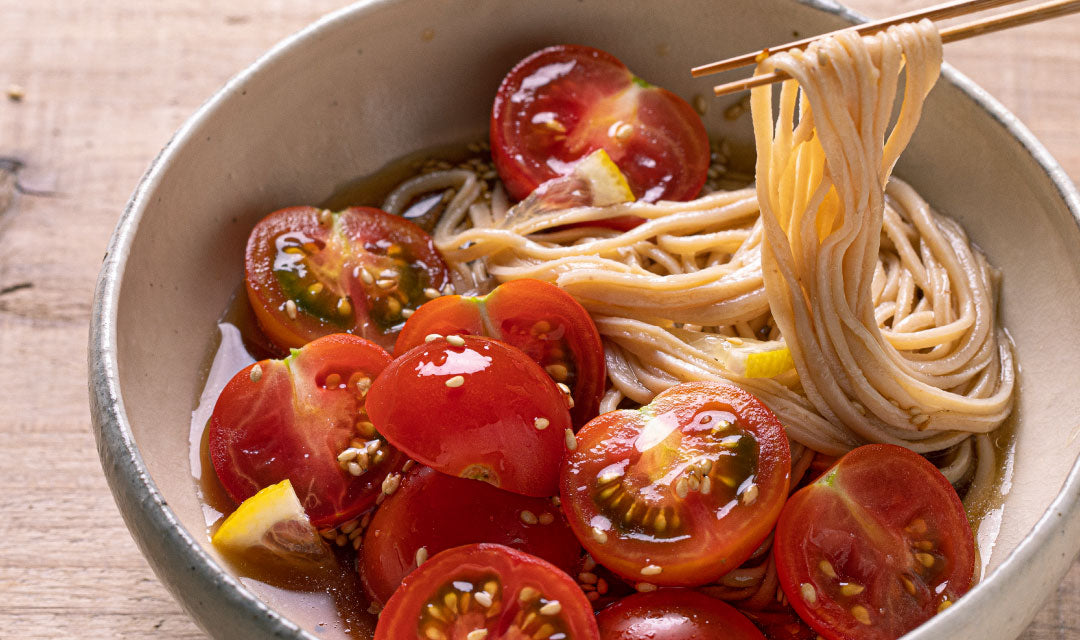 こう見えて美容食！ごろっとトマトの大豆麺